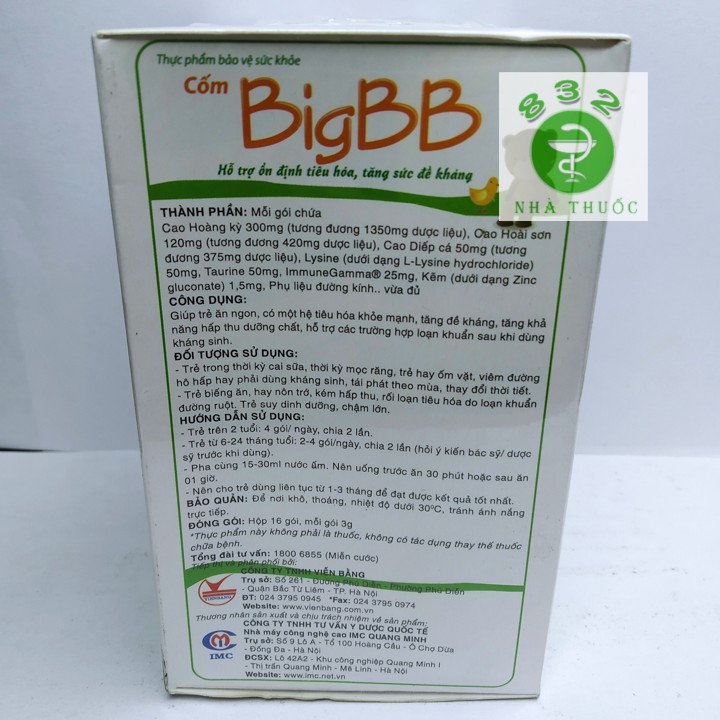 BigBB xanh hộp 16 gói