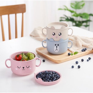 Bát úp mỳ tôm bát lúa mạch  BUM2 ăn cơm tiện dụng dễ thương