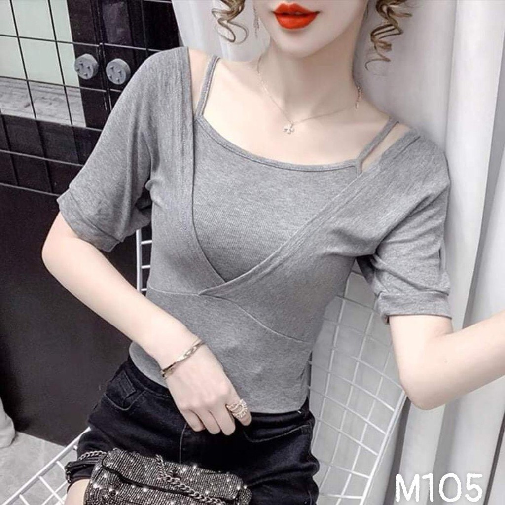 Áo Thun Nữ 👑FREESHIP👑 Áo phông nữ tay ngắn giả yếm Mã Áo M105 | BigBuy360 - bigbuy360.vn