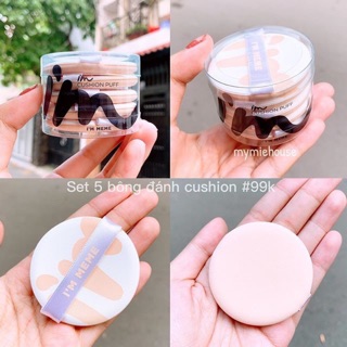SET 5 BÔNG PHẤN ĐÁNH CUSHION CỦA I'M MEME