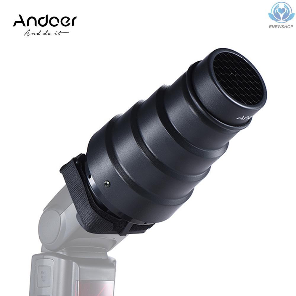 Đèn Chụp Ảnh Andoer Hình Nón Snoot 50 Độ Cho Máy Ảnh Neewer Canon Nikon Yongnuo Godox Meike Vivi