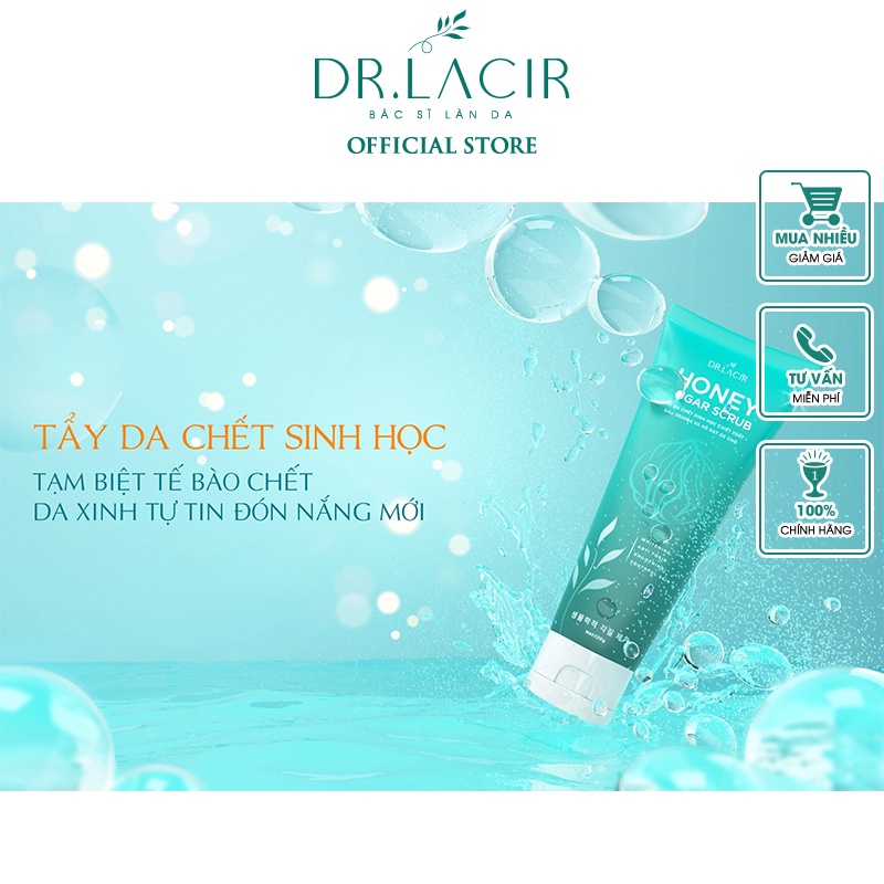 Tẩy Da Chết Sinh Học HONEY SUGAR SCRUB Dr Lacir 120ml DR04