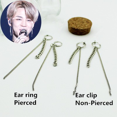 Đôi khuyên tai phong cách nhóm nhạc BTS Kpop thời trang
