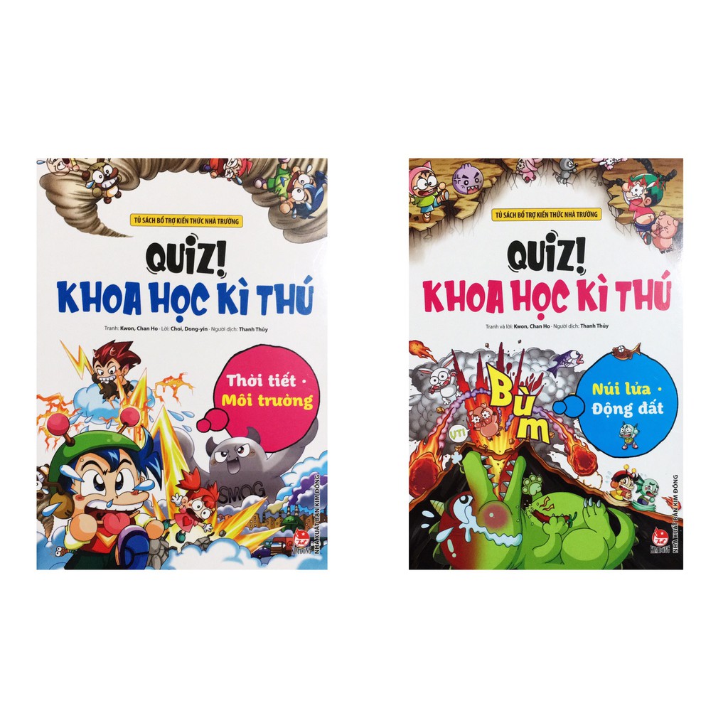 Sách - Quiz! Khoa Học Kì Thú (Thời Tiết Môi Trường,Động Đất Núi Lửa)