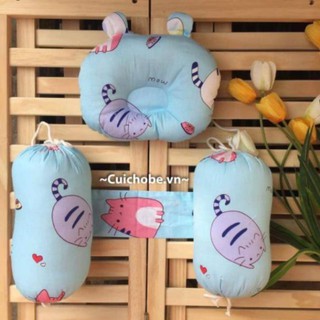 Sét gối chặn bông/ chặn vỏ đỗ Tâm An cho bé sơ sinh ngủ ngon, chống giật mình - Socnaubaby
