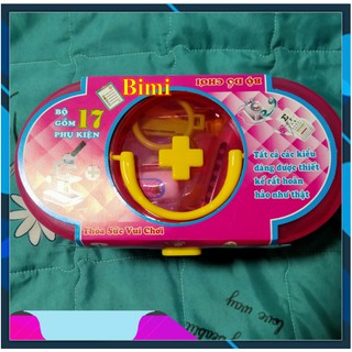 Hộp đồ chơi bác sỹ cho bé ❤️[SỈ = LẺ]❤️ Đồ chơi bác sĩ, 17 phụ kiện, Nhựa an toàn, hàng VN, cho bé thỏa sức sáng tạo