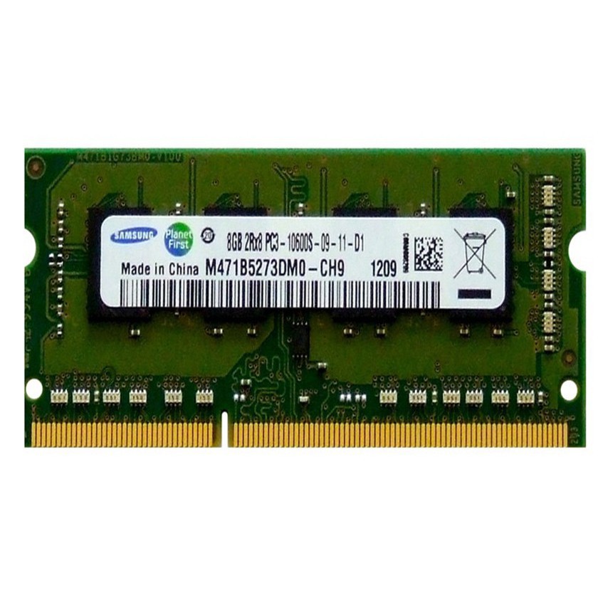 Ram laptop 8GB DDR3 bus 1333 PC3 10600 nhiều hãng  samsung hynix king ston micron  crucial  eldipa.....