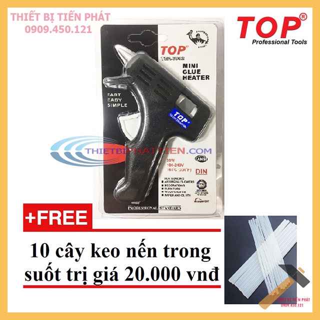 [Giá Tốt] TOP Súng Keo Điện Loại Nhỏ (Chính Hãng) + Tặng 10 Cây Keo Nến Trong Suốt (Chính Hãng)