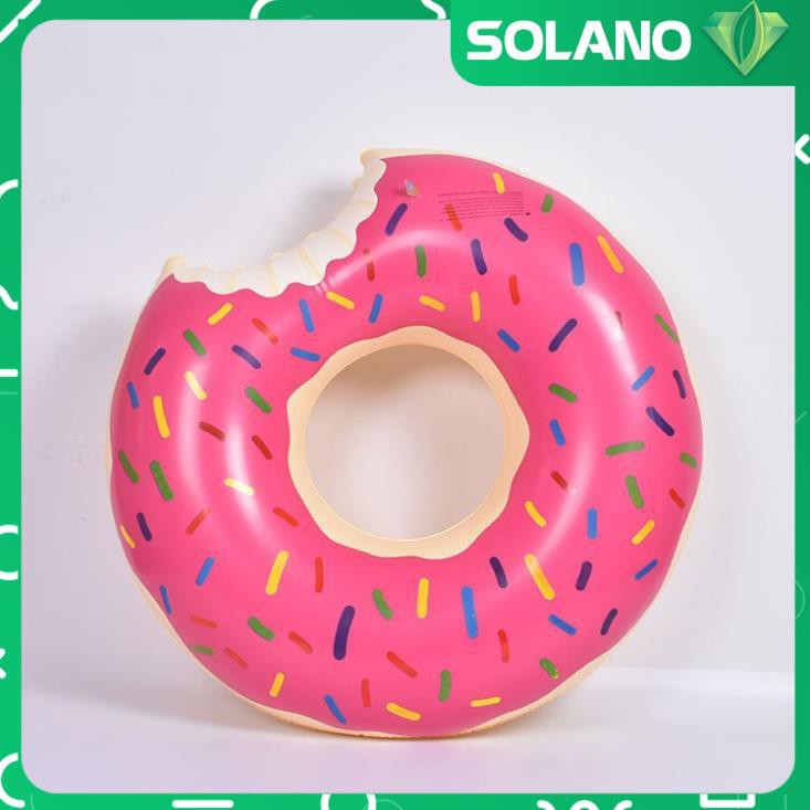 Phao bơi cho bé SOLANO size 60 cm tập bơi cho trẻ em hình bánh vòng Donut dễ thương SS-001301