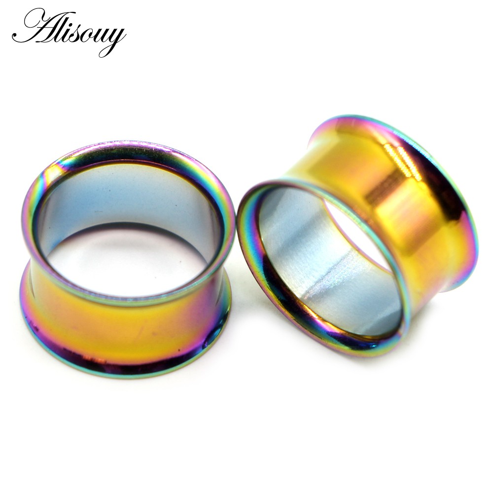 Alisouy Set 2 Khuyên Nong Tai Bằng Thép Không Gỉ Cá Tính