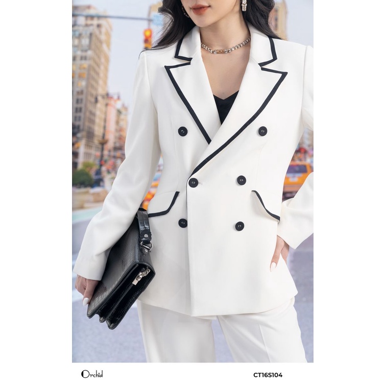 Set bộ vest nữa chất Twill Silk Orchid CT16S104