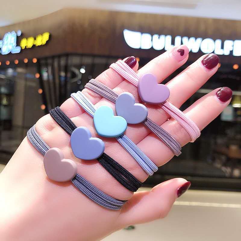 Dây Buộc Tóc Họa Tiết Hoa Acrylic Thời Trang Hàn Quốc Cho Nữ