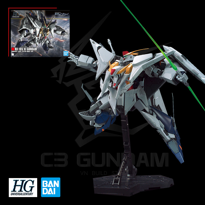 MÔ HÌNH LẮP RÁP GUNDAM BANDAI HG 238 1/144 RX-105 XI GUNDAM HGUC GUNPLA CHÍNH HÃNG NHẬT BẢN