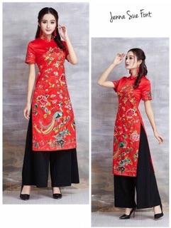 Sét bộ áo dài kèm quần 