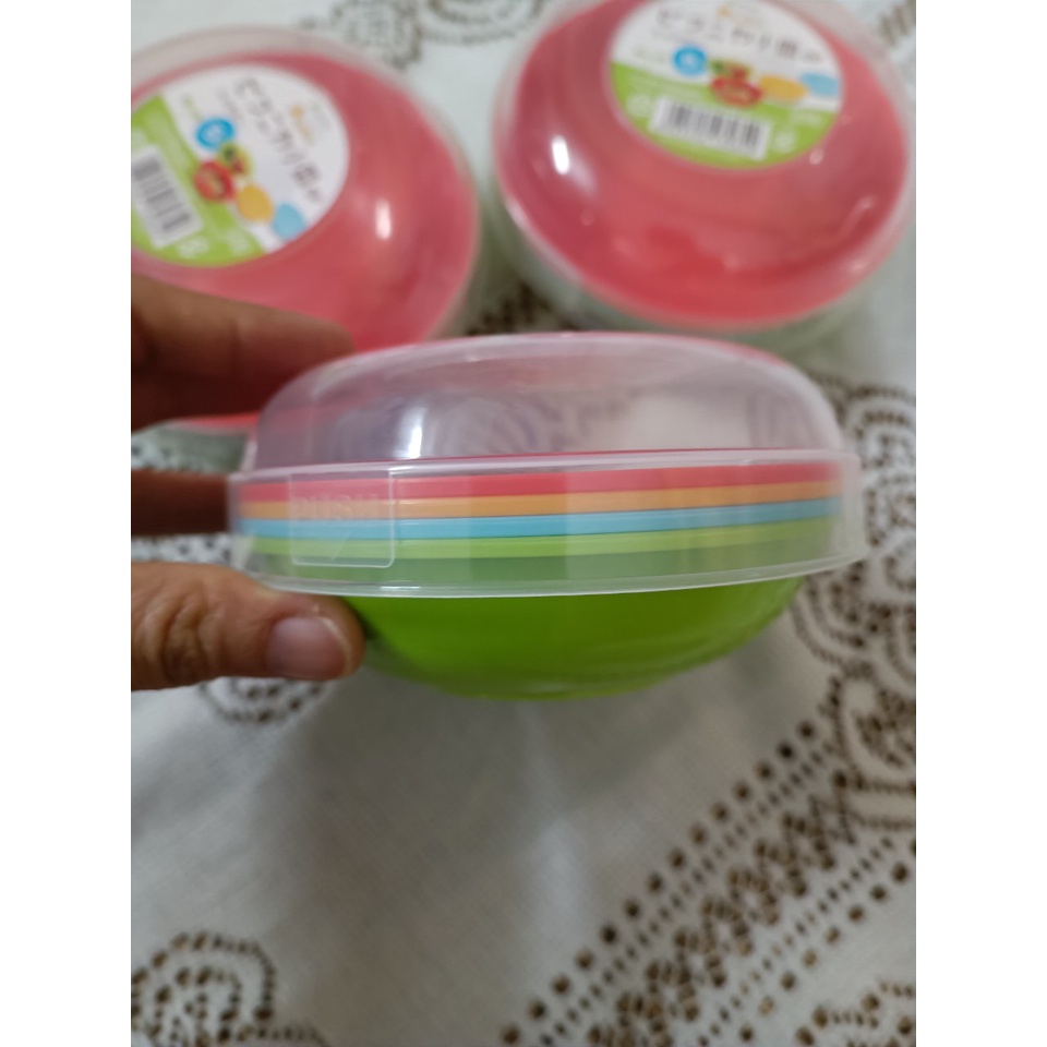 Bát đựng salad Inomata Nhật Bản 4 món nhựa PP Nguyên sinh cao cấp.