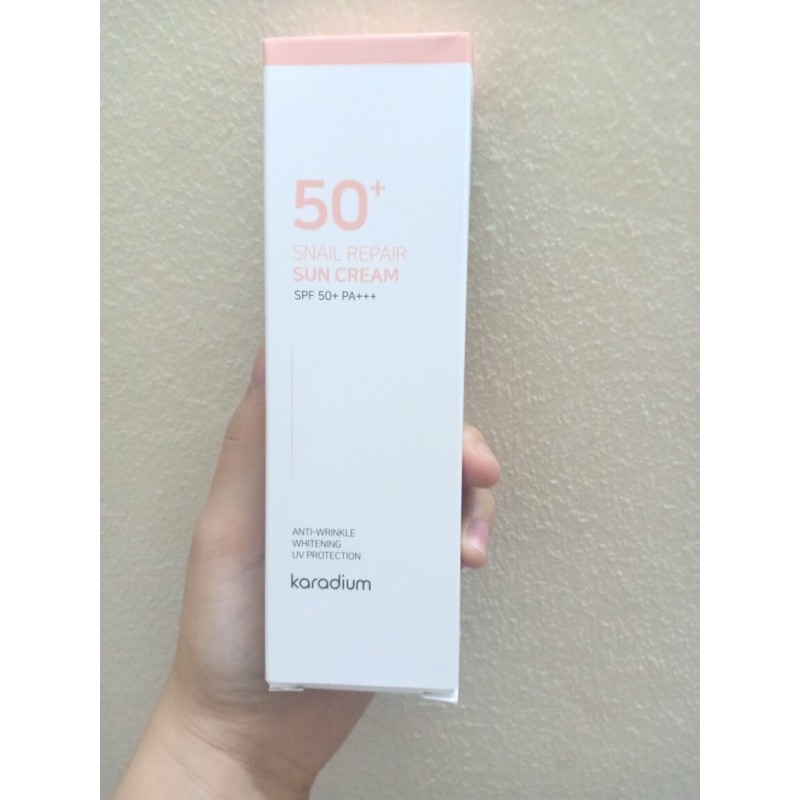 Kem chống nắng Karadium Snail Repair 70g bảo vệ làn da bạn dưới ánh sáng mặt trời