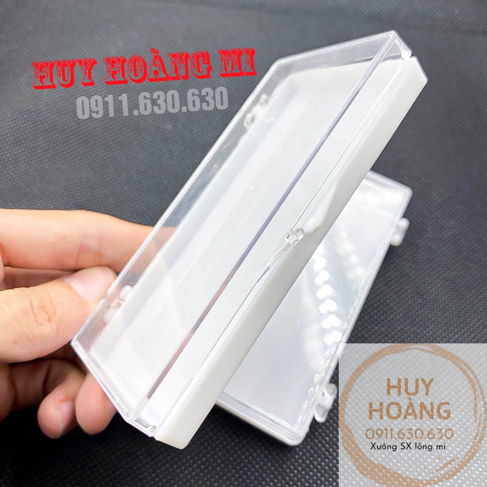 Hộp Nhựa Dài Đựng Mi Móng - Dụng Cụ Nối Mi - Huy Hoàng Mi
