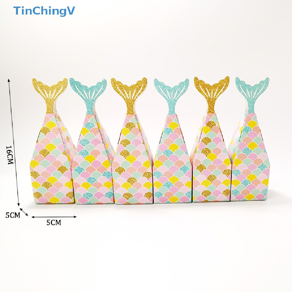 [TinChingV] Set 10 Hộp Giấy Đuôi Cá Đựng Bắp Rang Bơ Làm Quà Tặng Cho Trẻ Em [Mới]