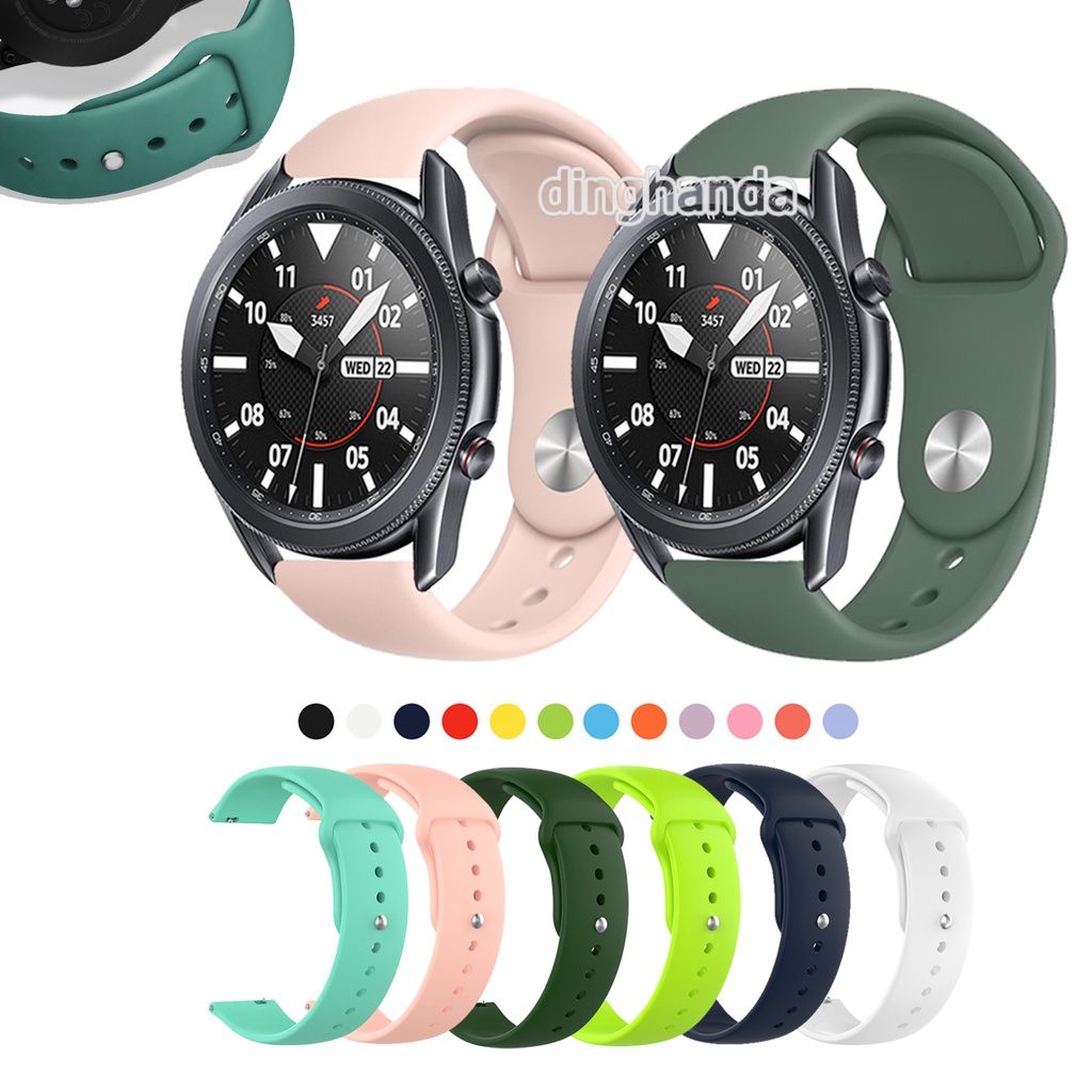 Dây Đeo Silicon Mềm Cho Đồng Hồ Samsung Galaxy Watch 3 41mm 45mm