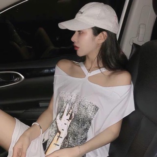 Áo váy chocker hở vai