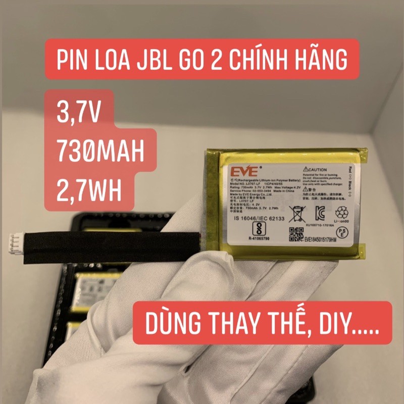 Pin Loa JBL Go 2 - 730mAh Hàng Chính Hãng EVE