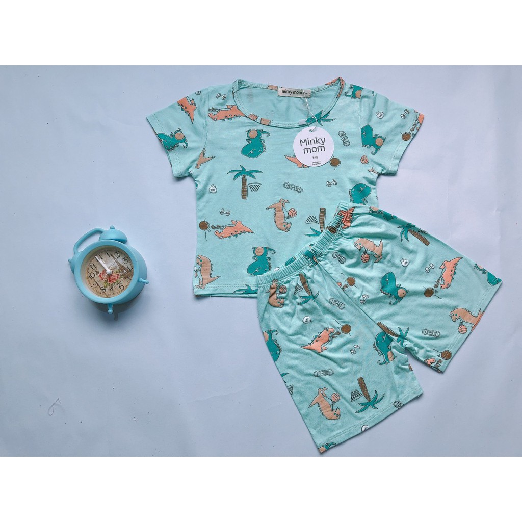 [HCM] Bộ quần áo trẻ em 5-17kg, vải Cotton Minky mom thun lạnh siêu mát, thun Việt Nam (NamyShop39)