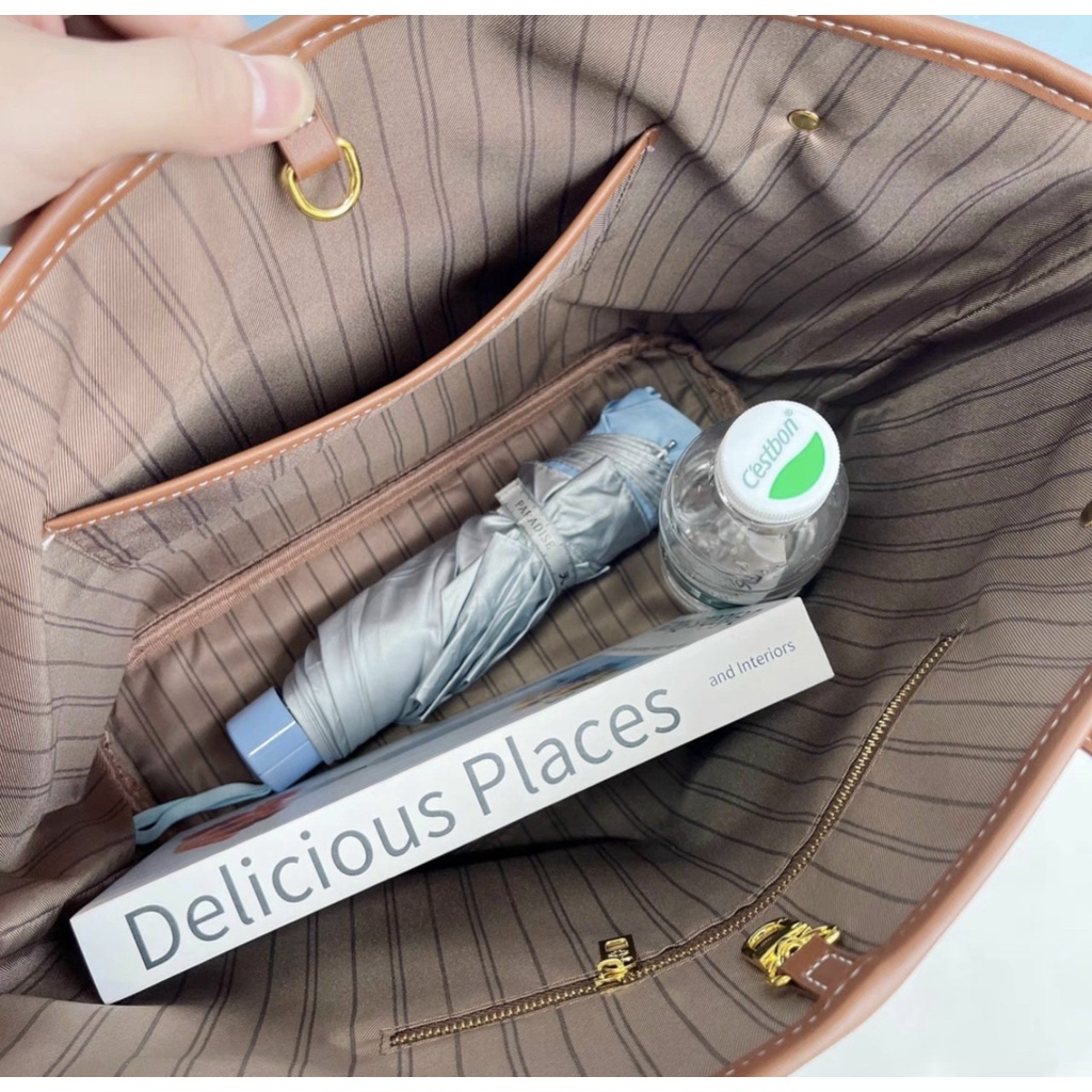 túi tote kèm ví TERRE BLEUE TOTE hàng xuất khẩu châu Âu size 33-44cm*30cm*14cm đủ màu