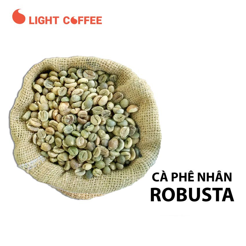 Cà phê nhân Robusta loại 1 - Light Coffee - 1kg - Cà phê nguyên chất hảo hạng