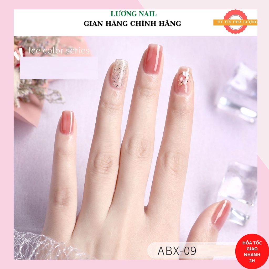 Sơn gel AS sơn móng tay sơn thạch tone thạch hồng nước gạo mã ABX