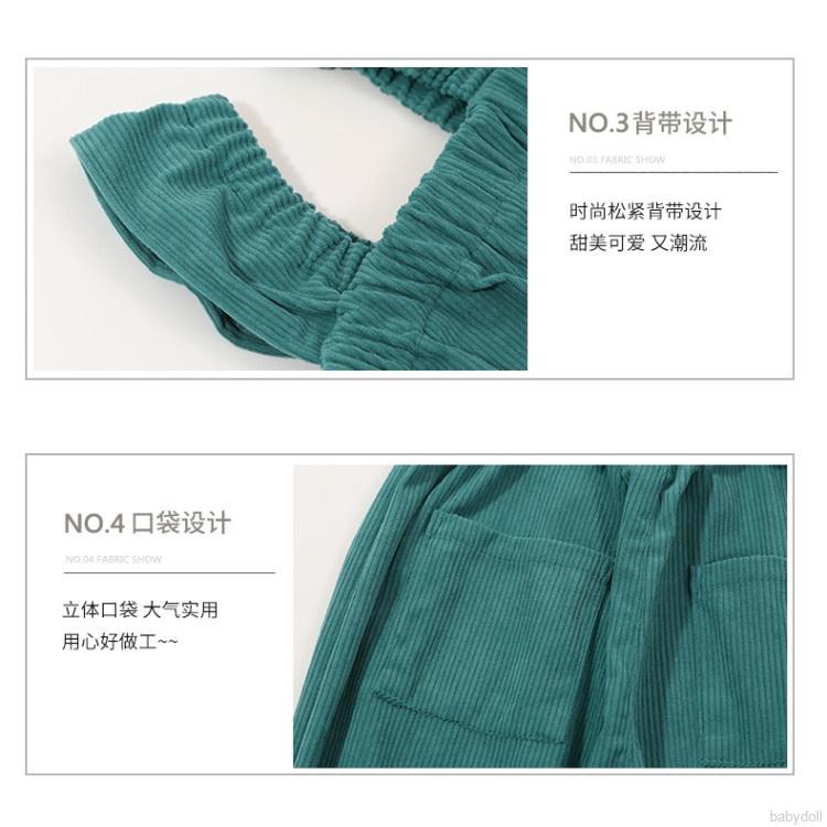 Áo thun/Quần yếm màu trơn thời trang cho bé gái