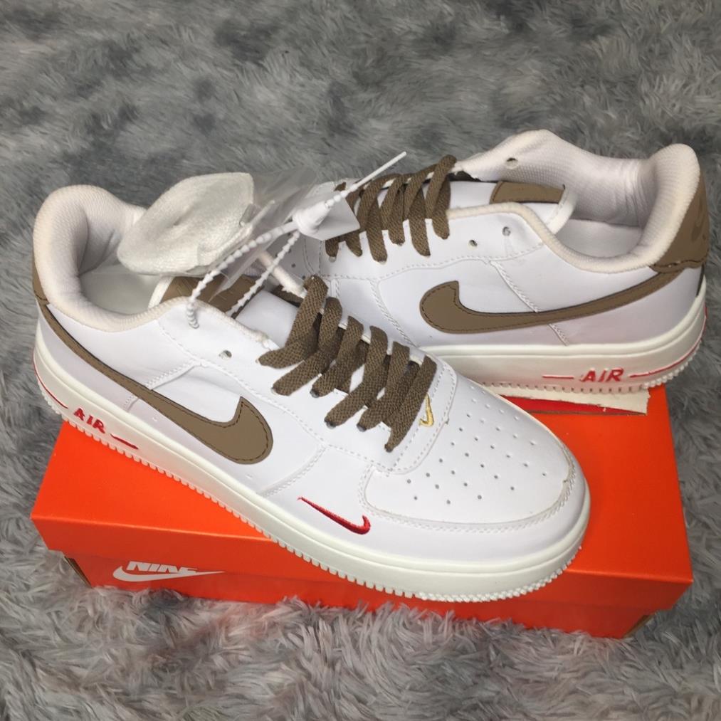 Giày thể thao Air Force trắng , sneaker Af1 đế khí độn đế 3cm - Hàng nhập khẩu