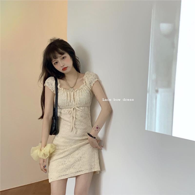 COZOK Đầm Ngắn Tay Họa Tiết Hoa Thời Trang Theo Phong Cách Vintage Dành Cho Nữ