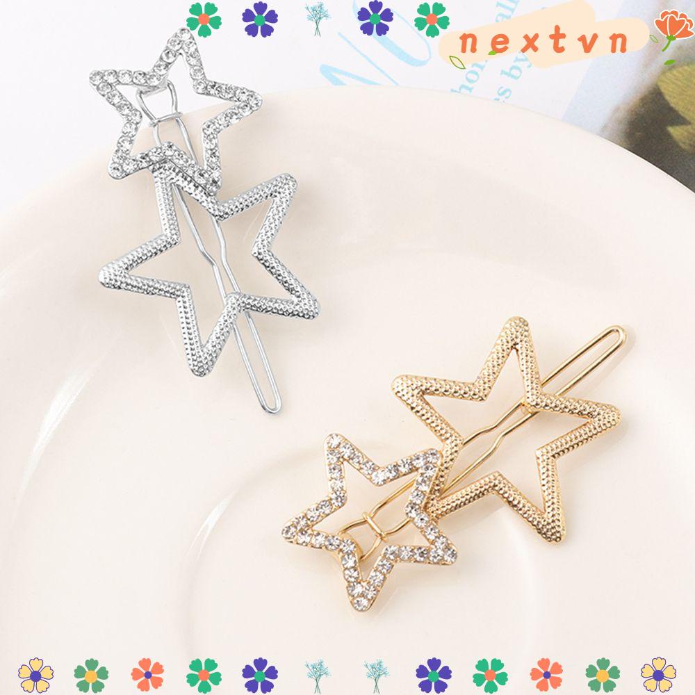 Kẹp Tóc Kim Loại Hình Ngôi Sao Xinh Xắn Cho Nữ