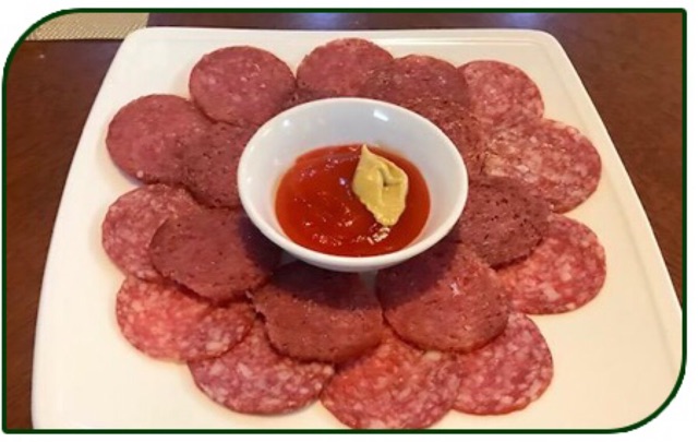 Salami hun khói Nga - Salami cây 225g hàng nội địa