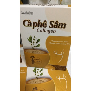 Cà phê sâm Collagen giảm cân hiệu quả - Dáng gọn eo thon ( Hộp 12 gói )