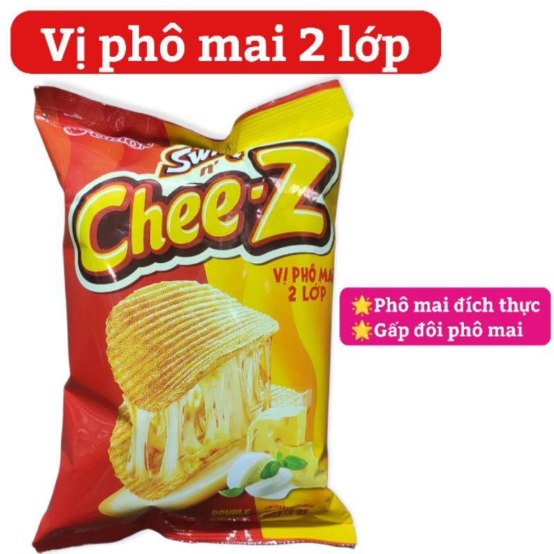 Bánh Snack khoai tây Swing gói 36g vị Bít tết NewYork/Gà Teriyaki osaka/Bò nướng tiêu đen