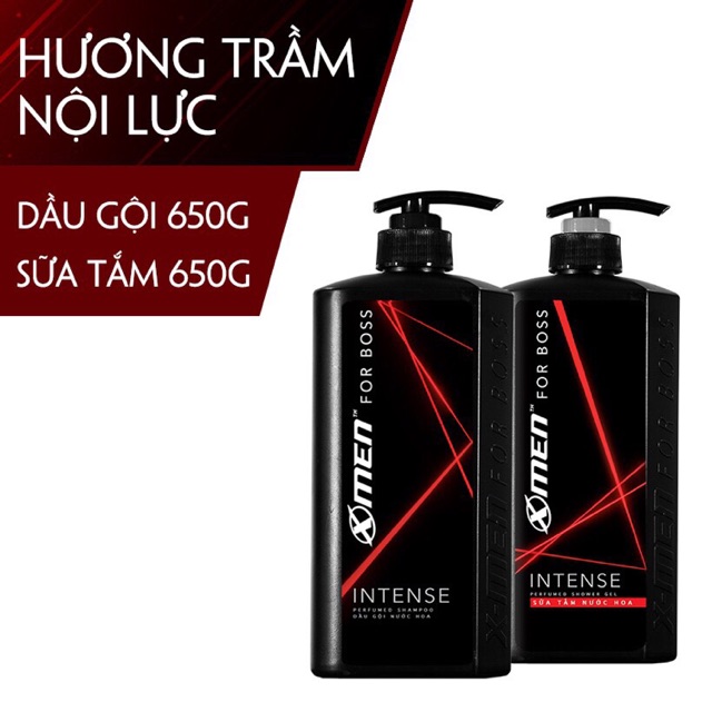 COMBO DẦU GỘI 650G + SỮA TẮM 650G XMEN FORBOSS