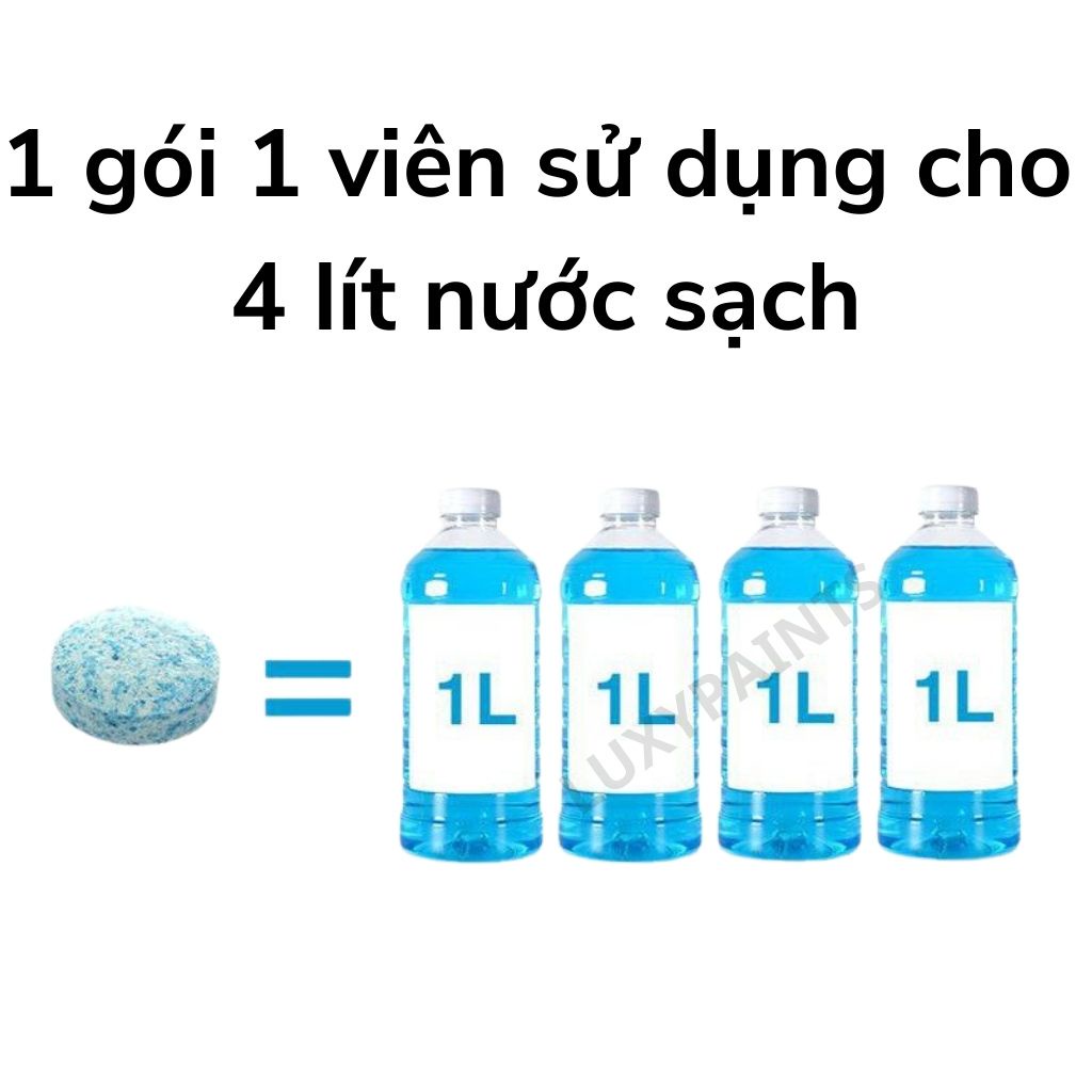 Viên Sủi Rửa Kính Xe Ô Tô LUXYPAINTS, Viên Sủi Rửa Kính Xe Hơi Tiện Dụng Giá Rẻ Tiết Kiệm Loại Mới Nhất LXP_VXXH