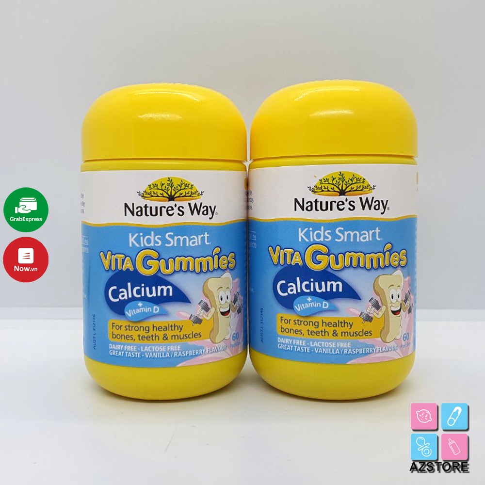 Kẹo dẻo Canxi và Vitamin D Kids smart Nature's Way Úc