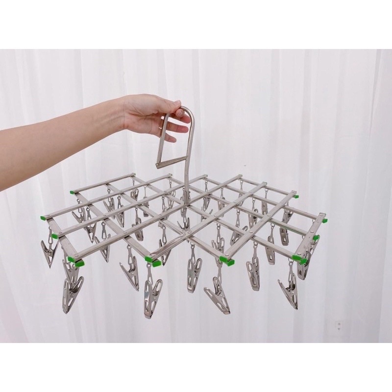 Móc Chùm Inox/Móc Chùm Cao Cấp 35 Kẹp