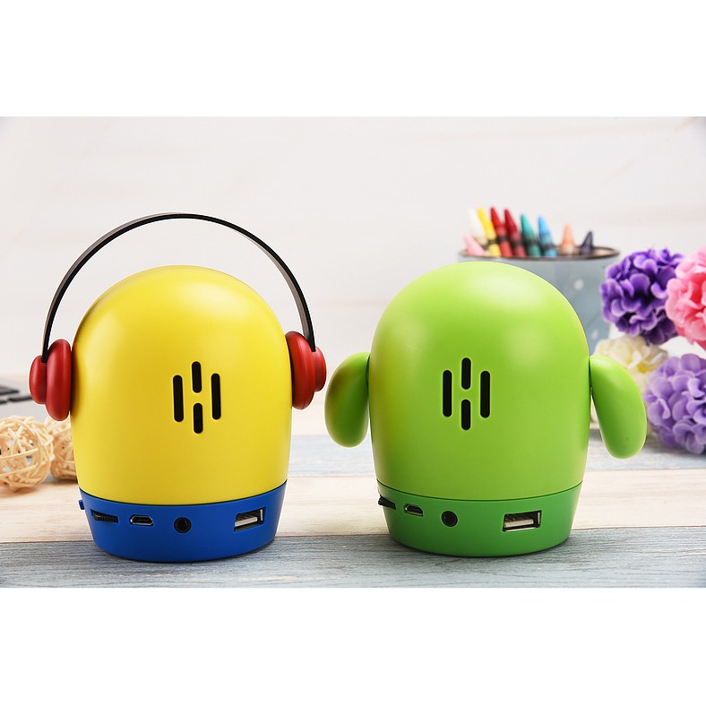 [Mã ELHACE giảm 4% đơn 300K] Loa Bluetooth Mini Cute Quite Dễ Thương - Kèm cáp sạc