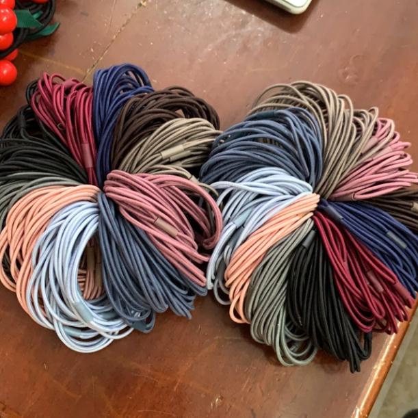 Set 3 Chun Buộc Tóc 3 Sợi Nhiều Màu Chắc Chắn