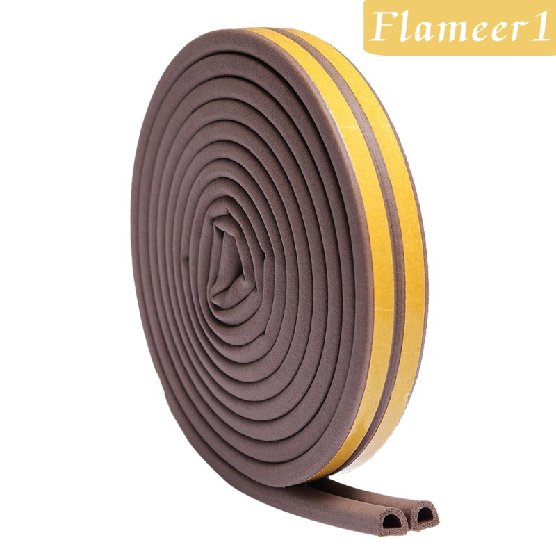 Cuộn Băng Keo Xốp Trắng Dán Viền Cửa Sổ / Cửa Ra Vào 5m D 9x6mm