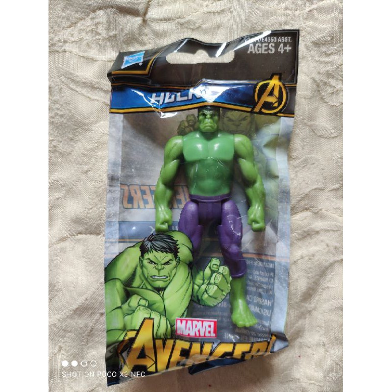 Bộ 4 mô hình Siêu nhân Avenger Captain America Hulk Thor Iron Man chính hãng Hasbro