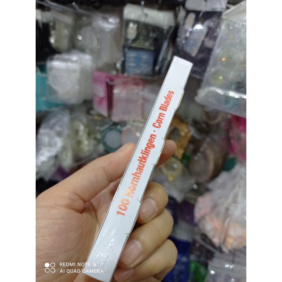Lưỡi dao cạo gót, lưỡi cạo gót chân hộp 100 lưỡi. nailsumi