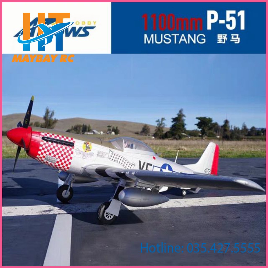 Máy bay điều khiển P51 Mustang EPO 1100mm