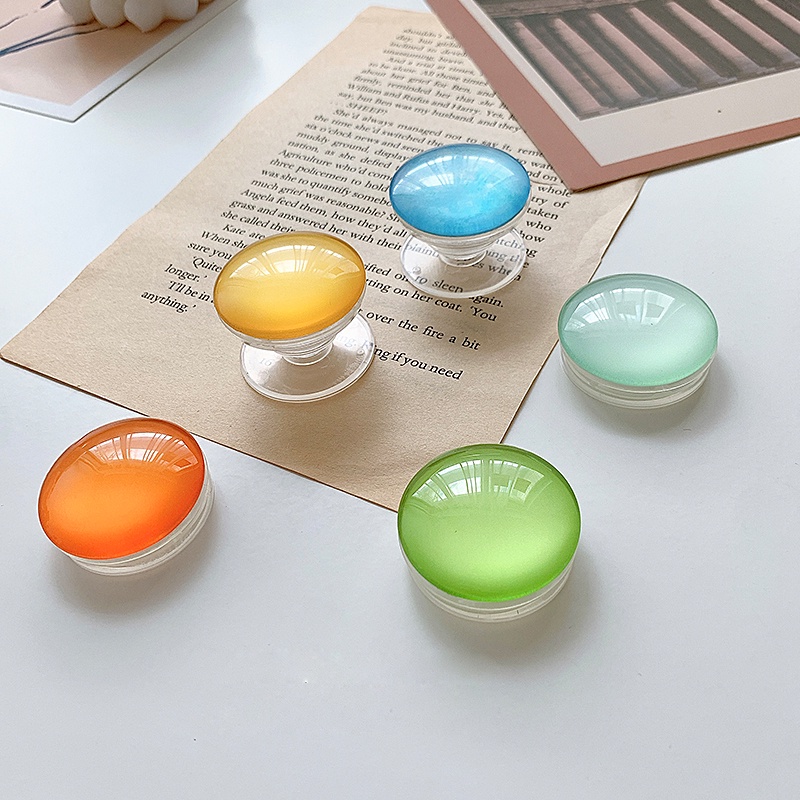 Nhẫn đỡ điện thoại hình quả cầu pha lê acrylic nhiều màu tùy chọn đẹp mắt