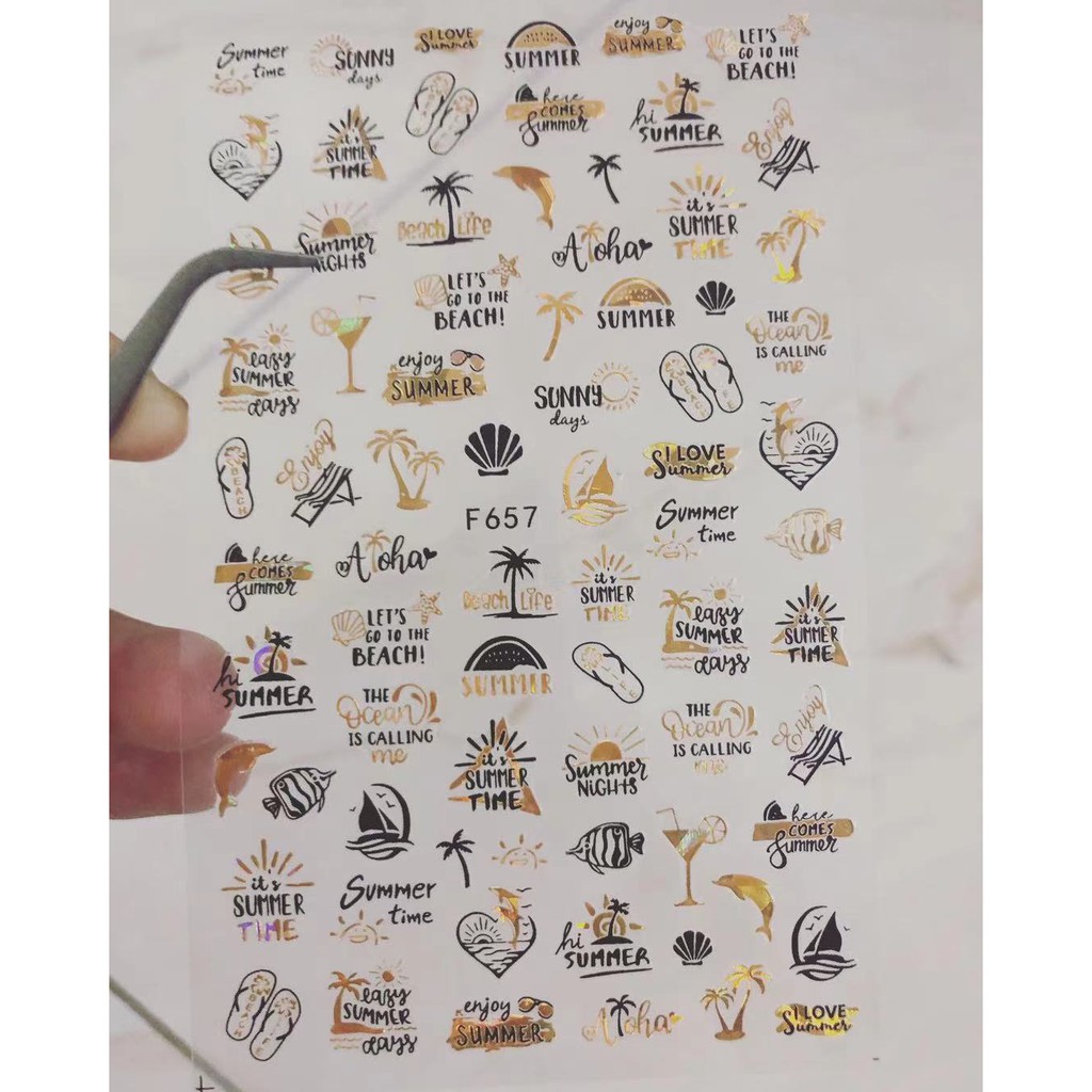 sticker mùa hè mã mới