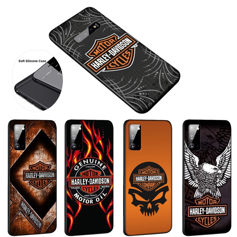 Ốp Điện Thoại Silicon Mềm Hình Harley Davidson Cho Samsung Galaxy S10 S9 S8 Plus S6 S7 Edge S10+ S9+ S8+ EL54