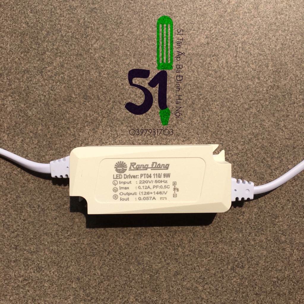 Đèn led panel Rạng Đông tròn 9W ánh sáng trắng đế nhựa